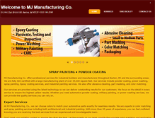 Tablet Screenshot of mjmanufacturingco.com